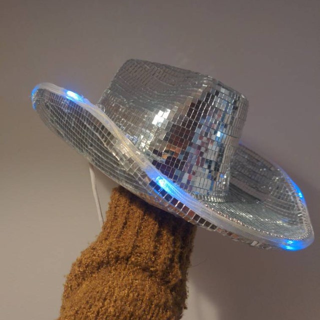 ORIGINAL Disco Ball Cowboy Hat Renaissance Disco Hat Beyoncé Cowboy Hat  Trending by Abby Disco Cowgirl Hat 