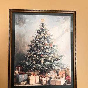 Vintage Christmas Tree Print | Christmas Wall Art | Winter