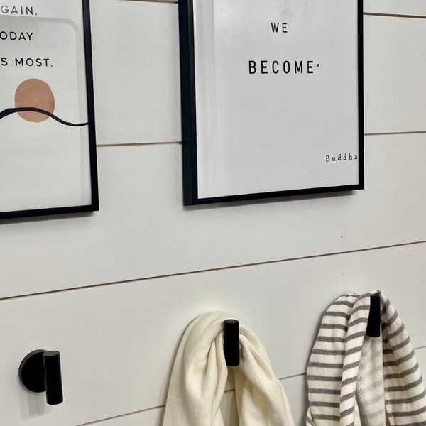 Live Love Life Wall Art, Minimalist Wall Décor, Black Nd White Posters