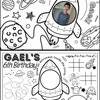 Minions Birthday Coloring Placemat | Coloring for Kids | Instant ...