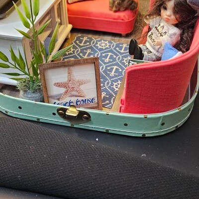 Miniature Vintage Primitive Design Sign White Rabbit Inn 1/24, 1/12 or ...