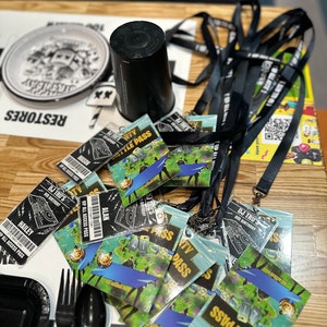 DJ Party Badge VIP Pass, Disc Jockey Birthday, All Access Pass