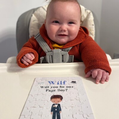 Personalised Page Boy Proposal Jigsaw Page Boy Proposal Gift - Etsy