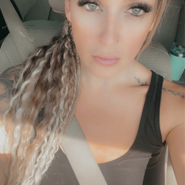 THIN Double Ended Synthetic Dreads Extension/natural Looking Thin