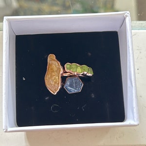 Customer photo from Ash, Raw Crystal Ring Mystery Box! 3 Ring Set