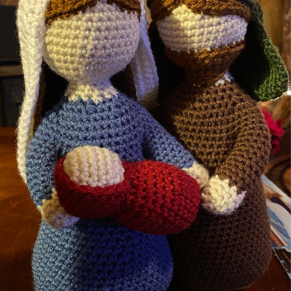 Crochet Patterns Amigurumi Stuffed Nativity Scene Merry Christmas PDF ...