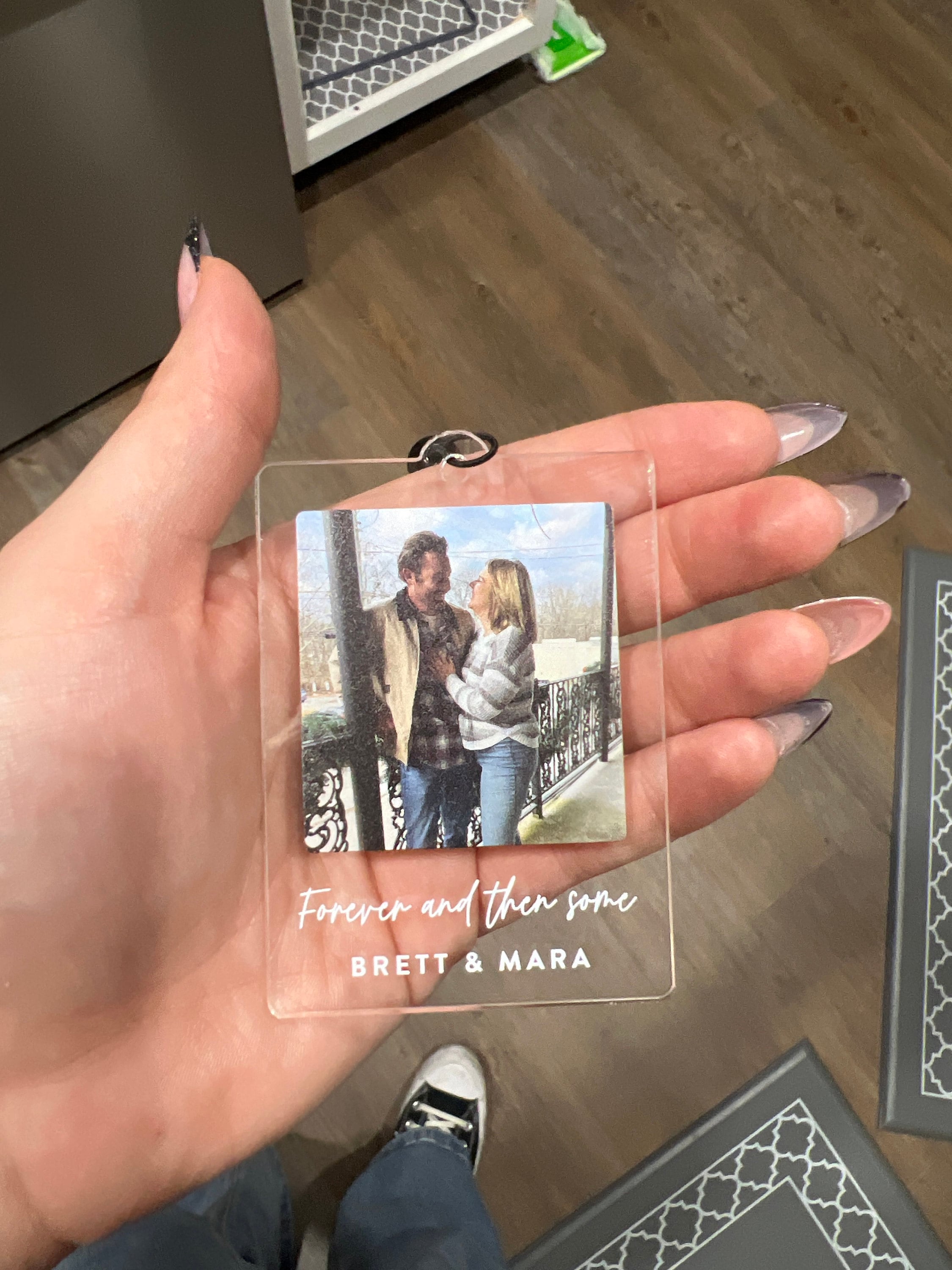 🎁Buy 2 FREE SHIPPING🎁Personalized Photo Ornament, Custom Ornament, Drive Safe, Friendship Best Friends, Couples Gift for Her/Him