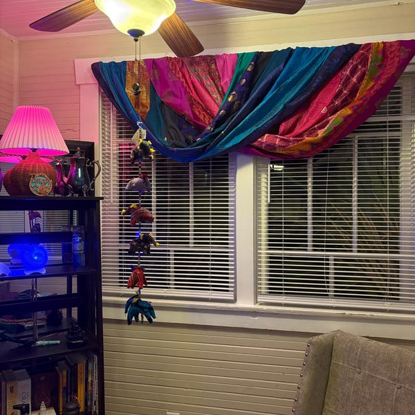Boho Saree Curtains Upcycled Handmade Saree Curtain With Saree Strips ...