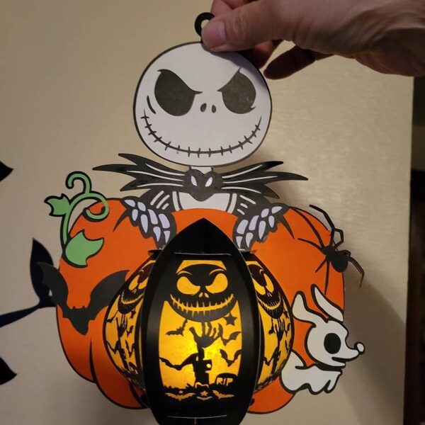 Halloween Lantern SVG for Cricut, Nightmare Shadow Box, Jack ...