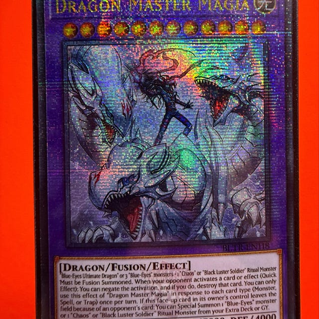 Dragon Master Magia | 25th Secret Rare Quarter Century | Orica Proxy Custom  | Free Shipping - Etsy