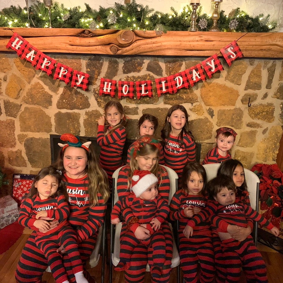 Cousin Crew Christmas Pajamas, Snowflake Cousin Matching Pajamas Family Boy Toddler Girl Trendy Baby Xmas Cousins Family Reunion Cousin Gift