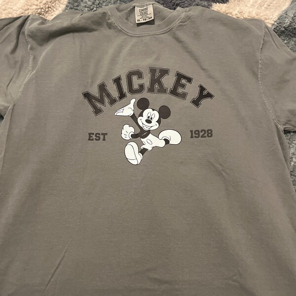 Comfort Colors® Mickey Mouse Est 1928 T-shirt, Mickey and Friends Shirt ...