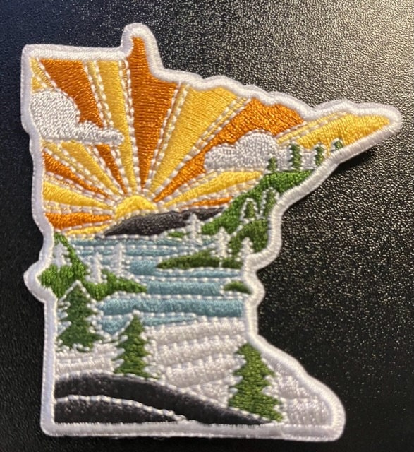 Minnesota Iron-On Patch | 2.5&quot; Patch | Embroidered Sew-on or Iron-on Applique