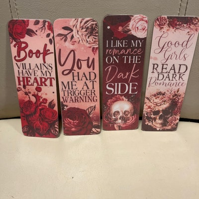 Dark Romance Reader Bookmarks Digital Printable Bookmarks Spicy Digital ...