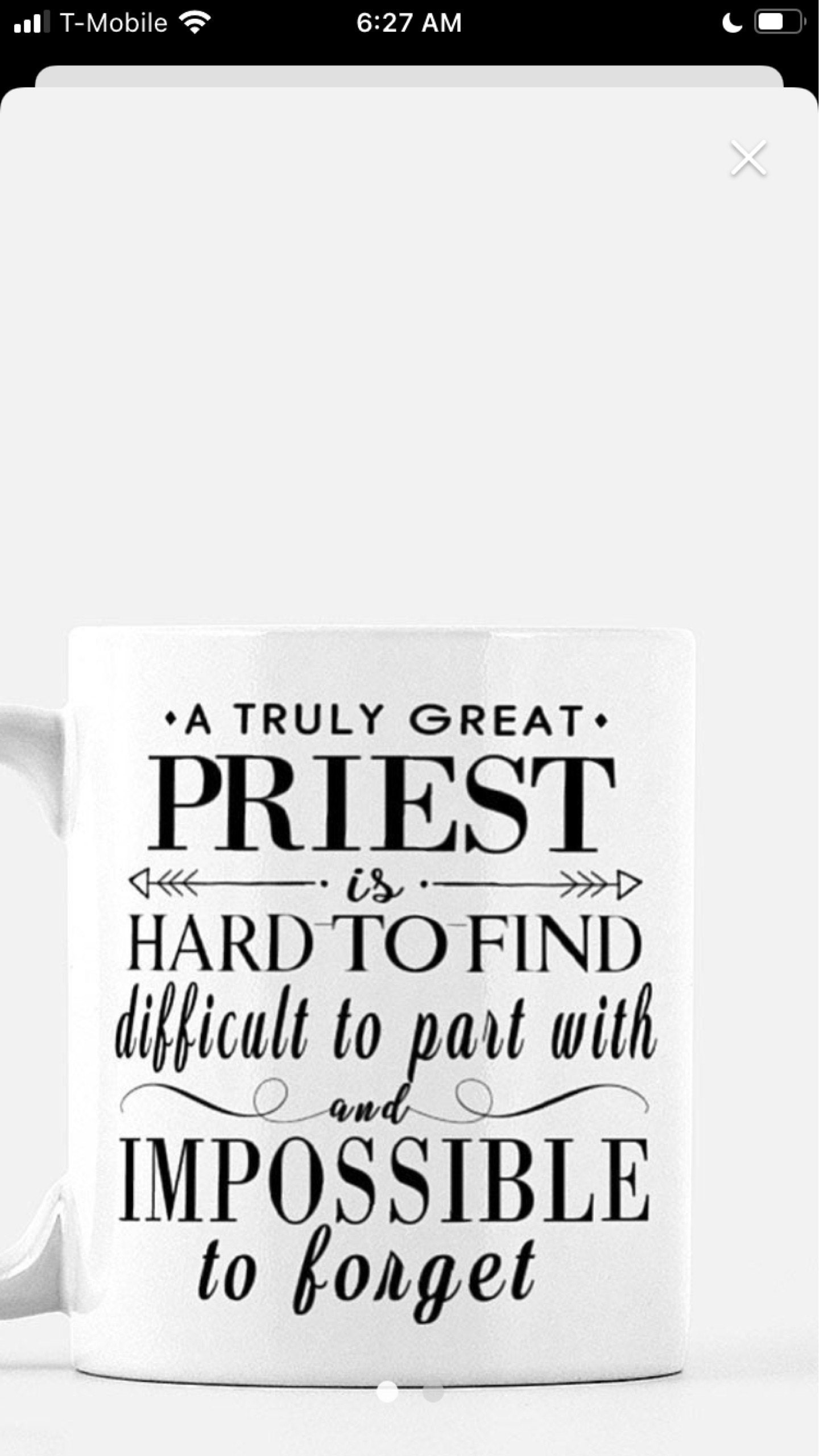 Priest Gift A Truly Great Priest Travel Mug Catholic Priest Gifts Personalized Mug for Priest Wedding Gift Priest Retirement Confirmation