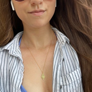 【as\"on】24fw ALICE LAYERD NECKLACE ALICE - Vintage Style Rhombus Pendant Gold Coin Necklace W
