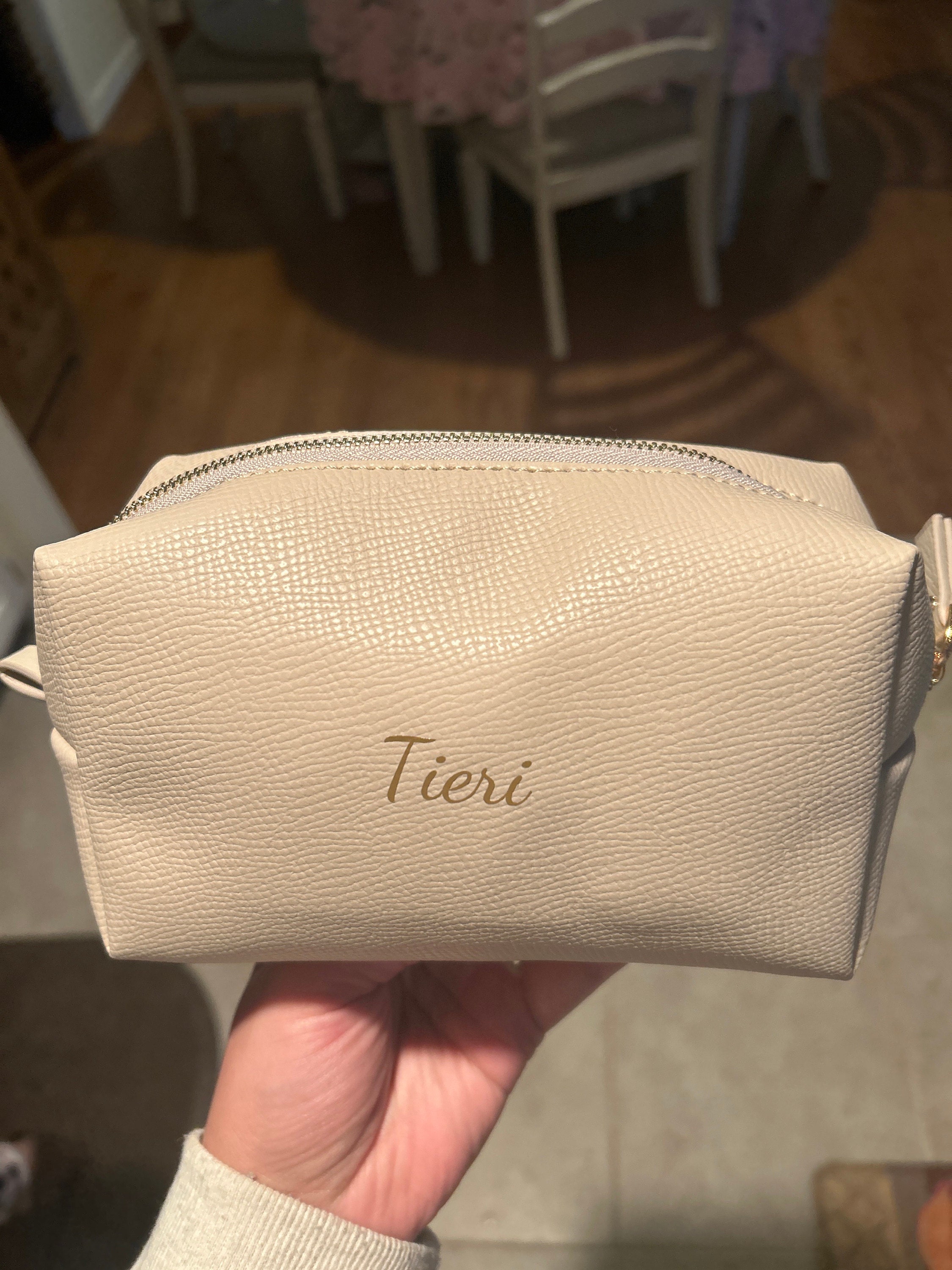 Bridesmaid Makeup Bag, Personalized Cosmetic Pouch for Your Bridesmaid Proposal Gift Box and Bachelorette Party