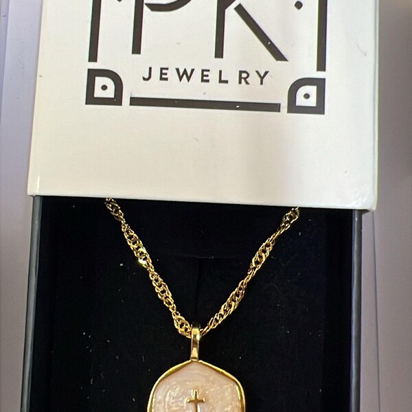 Petite Sunstone Navy Neckalce main image 1