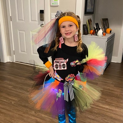 Tutu Set With Lights Youth Size 80's Theme - Etsy