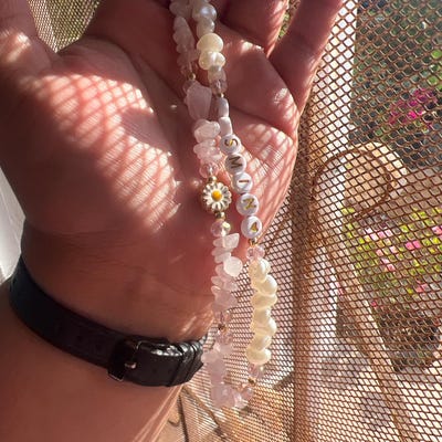 Edge Crystal Embellished Cellphone Strap main image 1