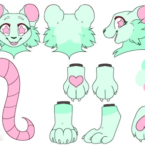 Custom Fursuit Partial Reference Sheet Commissions NOT FURSUITS - Etsy