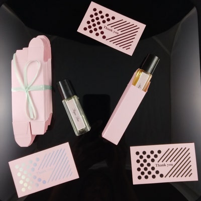 Perfume Display Cards for Small Vials and Essential Oils Using - Etsy