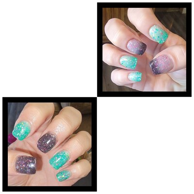 mardi gras dip powder