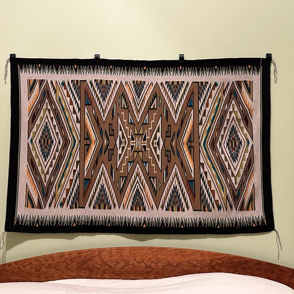 4 Small Tapestry Hangers for Walls, Quilt Hangers - Wooden Clamp Holder ...