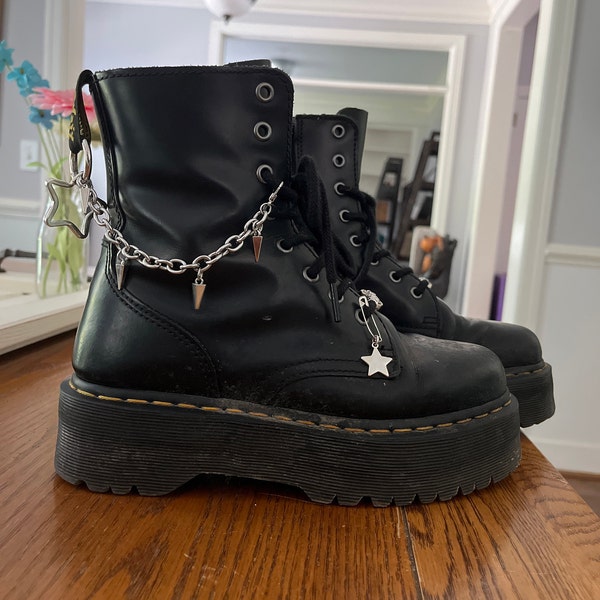 ALT SPIKE BOOT Chain Charms Hardware Grunge Charm, Shoe Accessories ...