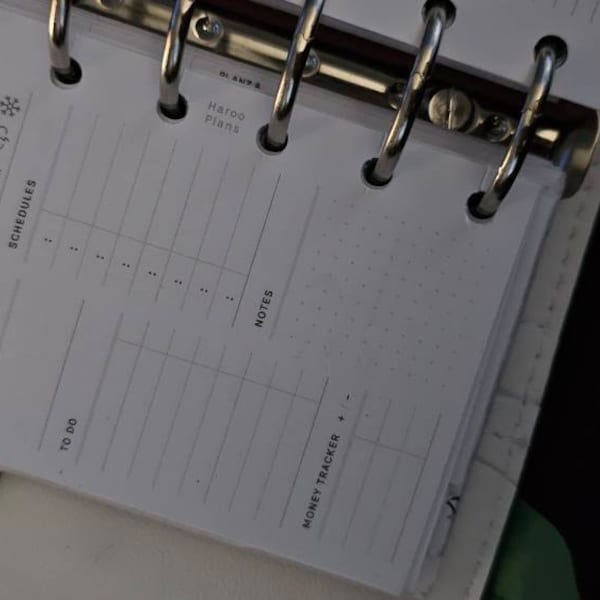 Daily Planner | Pocket Size Printable Inserts | Day Schedule Template ...