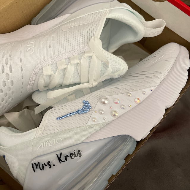 Kosterclinic Nike Air Max 270 Damen Glitzer Personalized Bridal - Main Image