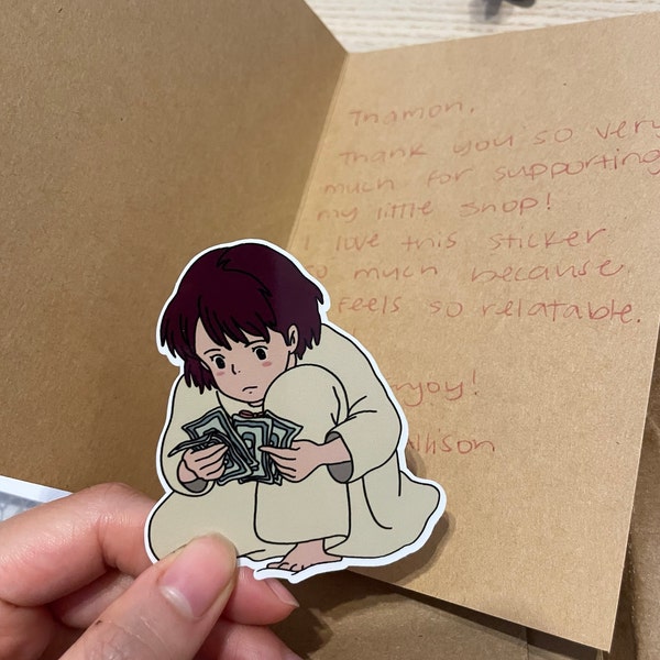 Kiki Counting Money Sticker | Kiki's Delivery Service | Anime Sticker ...