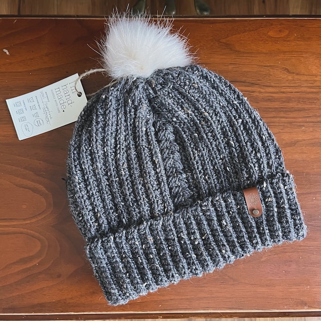 A customer's finished Autumn Wheat Hat Beanie Crochet Pattern