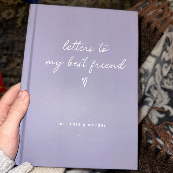 Letters to My Best Friend Notebook- Custom Bestie Gift- Personalized ...