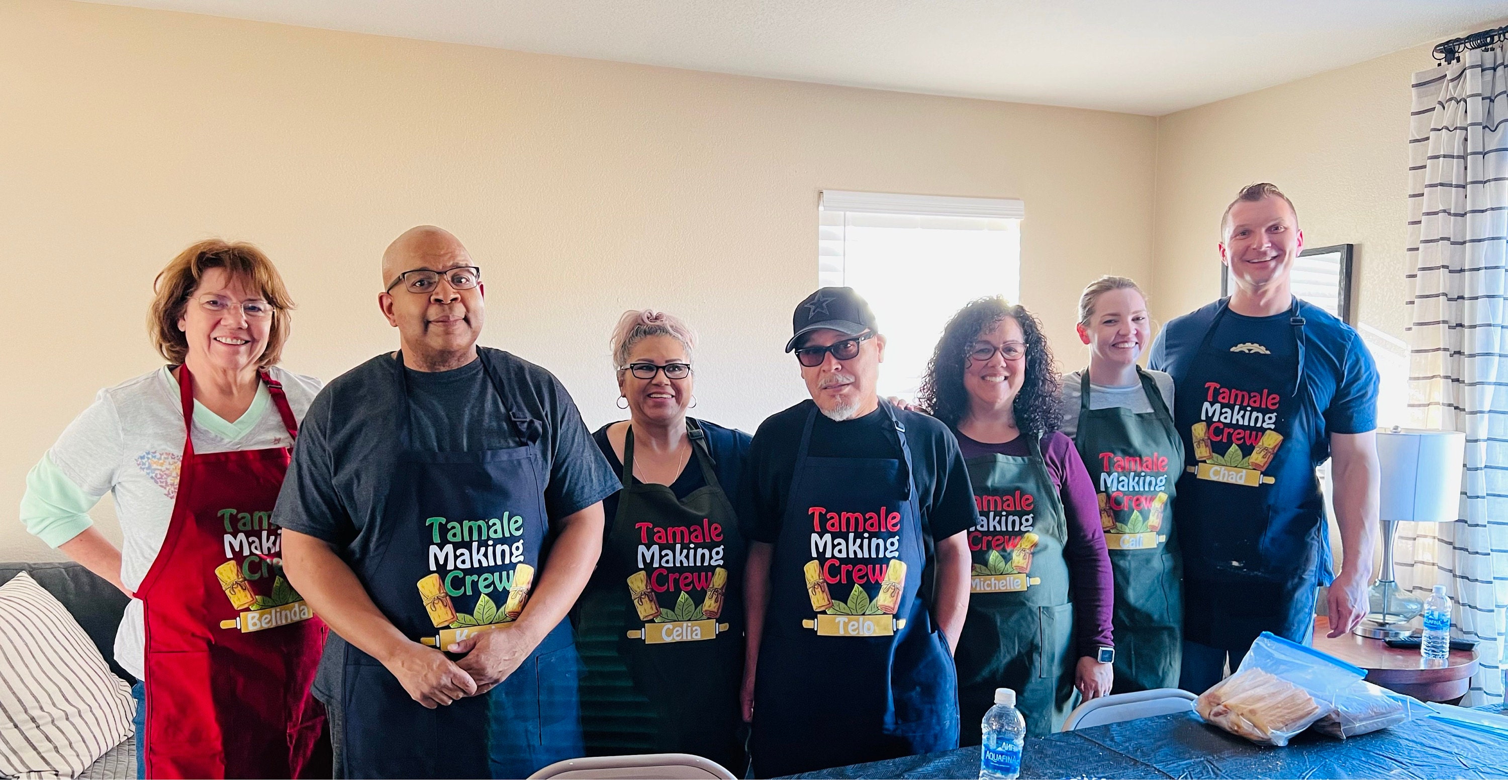 Personalized Tamale Making Crew Apron, Tamale Crew Apron, Christmas Apron, Christmas Lights Apron, Tamale Apron, Christmas Gift, Tamales