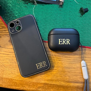 Personalized AirPods Pro/Pro 2 Case with Gold Foil Initials