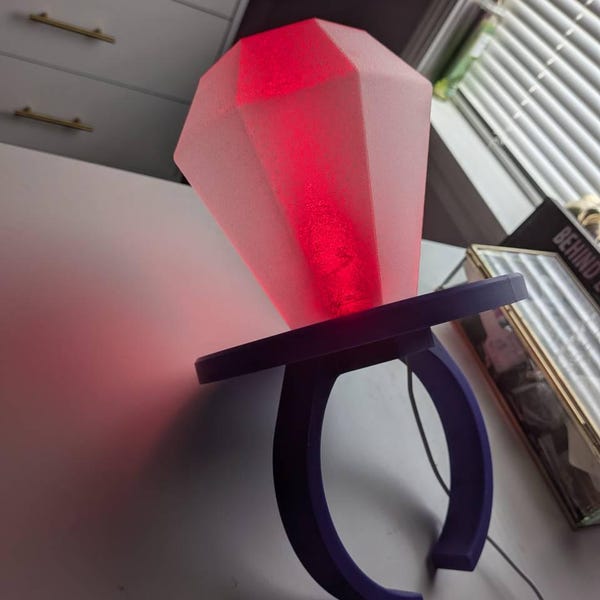 Ring Pop Led Ring Pop LED Lamp | 3D Printed Y2K Candy Night Light, Color Changing ...