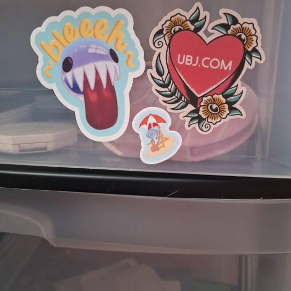 Bubble Bleh - Waterproof Vinyl Sticker - Original Art - Gloss Finish ...