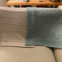 Knitting Pattern ~ Easy Sampler Baby Blanket in DK Yarn ~ ENGLISH ~ PDF ...