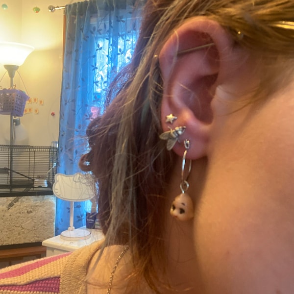 Rose gold rose earrings 18ct gold vermeil rose studs june birth