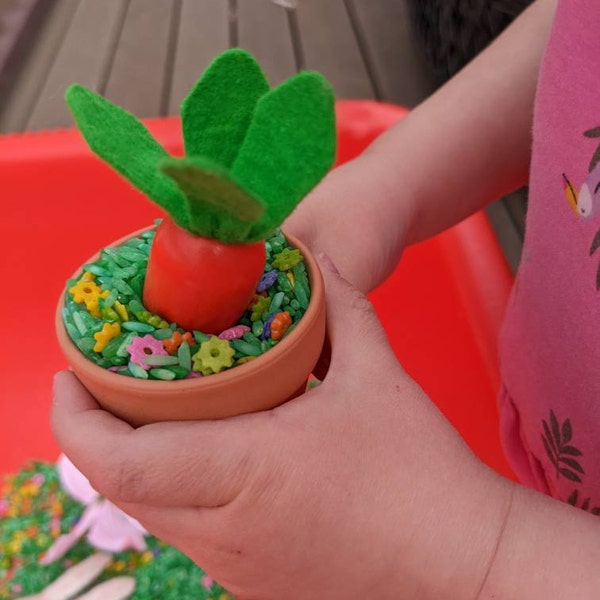 Spring Sensory Rice With Flowers, Sensory Bin Filler, Colored Rice ...