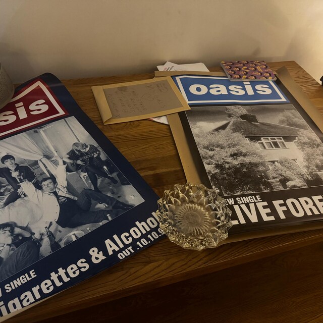 Rare Vintage 1994 Oasis 'live Forever' Poster - Etsy