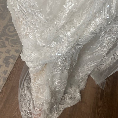 Hot Selling Fashion Bridal Wedding Lace Fabric 130cm Width - Etsy