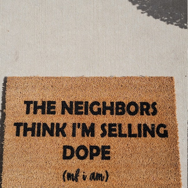 J Cole Neighbors Think I'm Selling Dope The Neighbors Think I’m Selling Dope J. Cole Doormat | J. Cole Rug | J