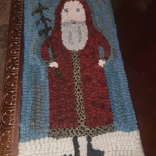 Handmade Primitive Style Hooked Rug Roses in Basket - Etsy