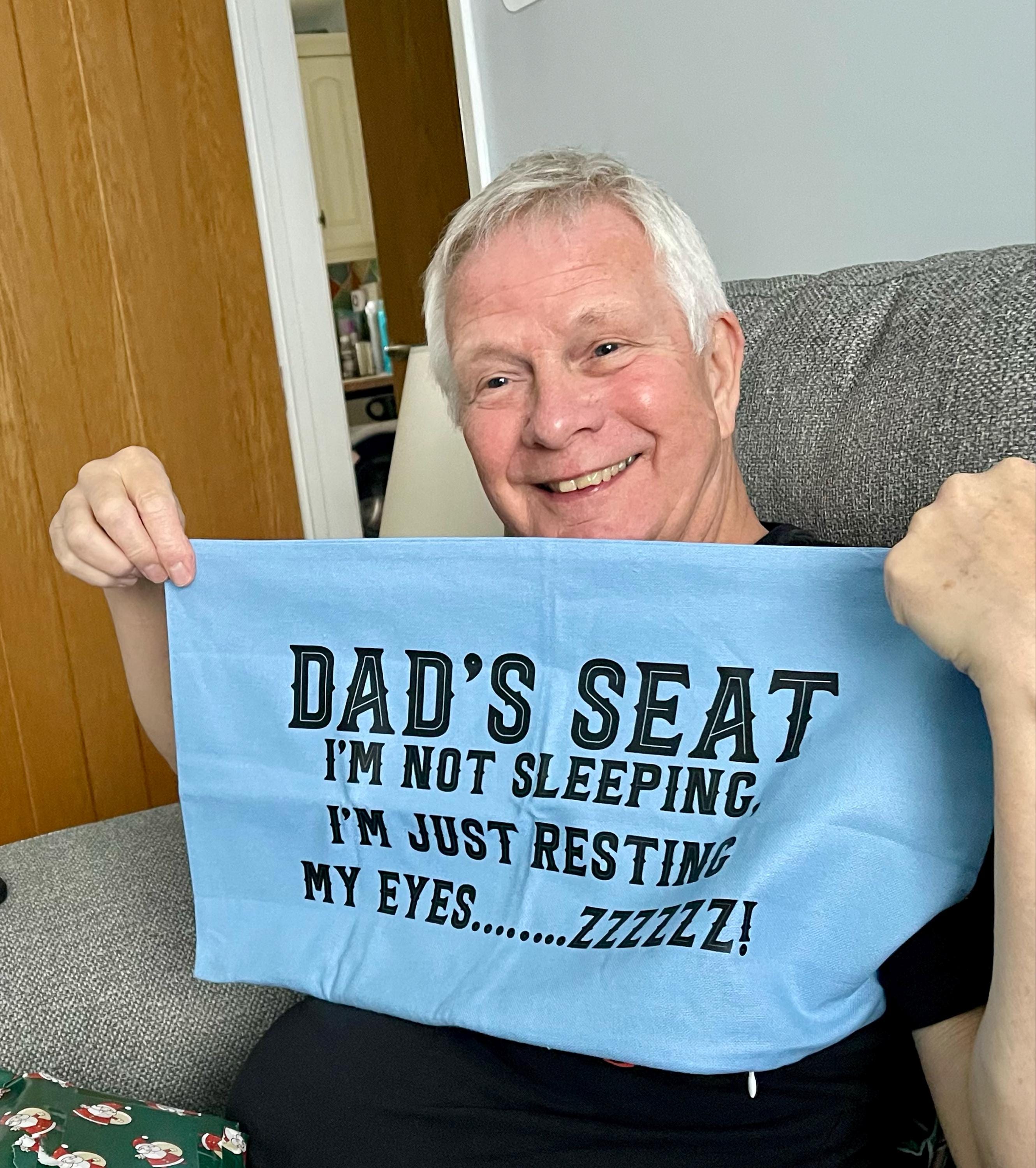 Dads Chair Pillow, Custom Throw Pillow, Funny Dad Pillow, Funny Husband Pillow, Funny Dad Gift, Dad Pillow Case, Personalize Dad Pillow