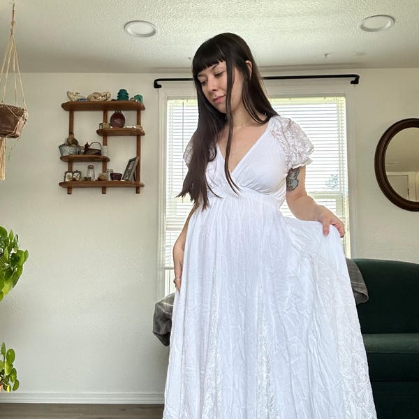 Elegance Off Shoulder Lace Boho Dress Maternity Photo Shoot Dress SY240067