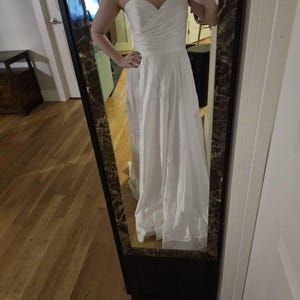 The Merena Satin Strapless Bridal Gown