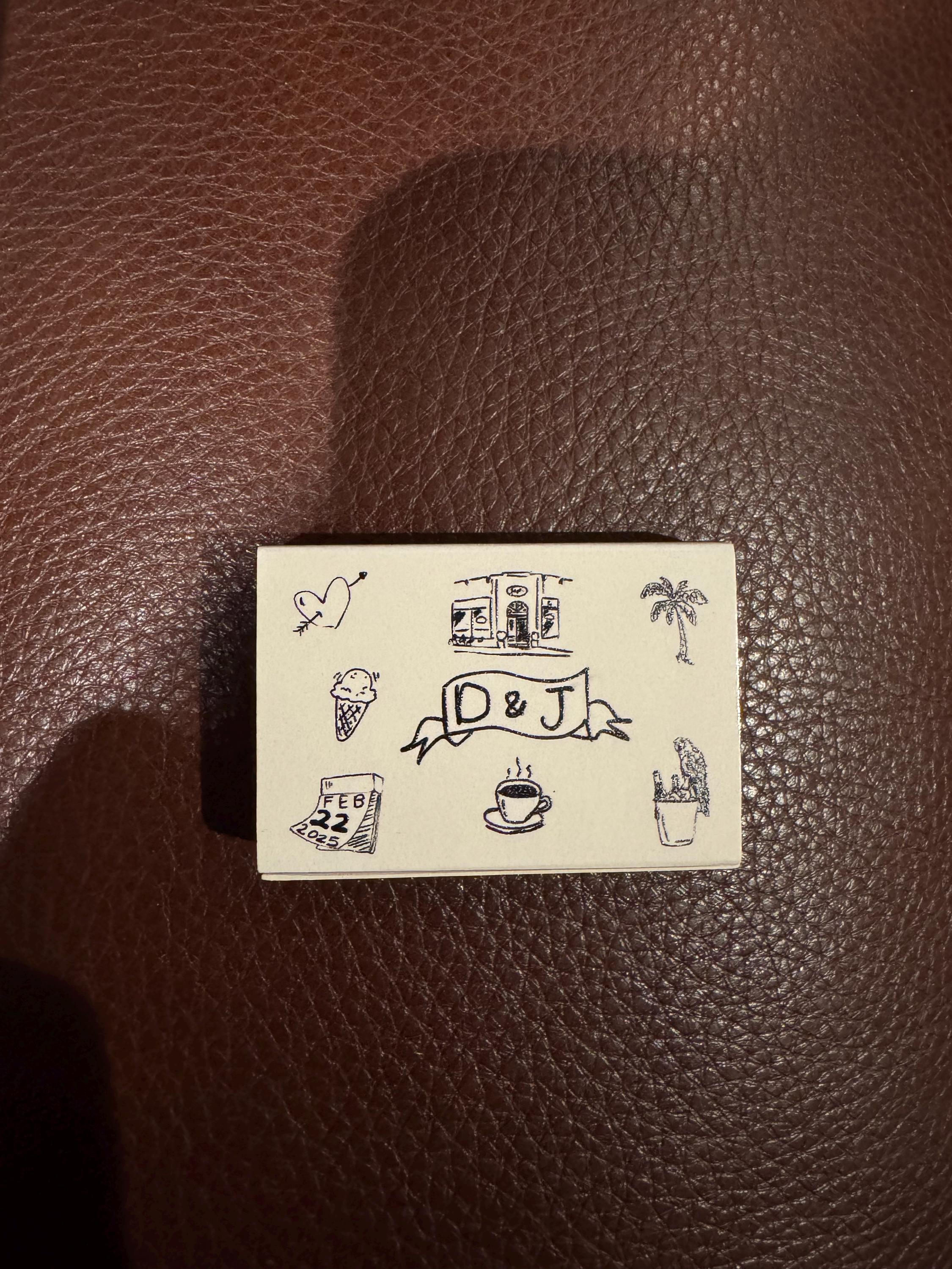 Custom matchboxes / Custom matchbook art  / Sketch / Custom matches / Custom match boxes / Bulk wedding favors / Wedding souvenirs