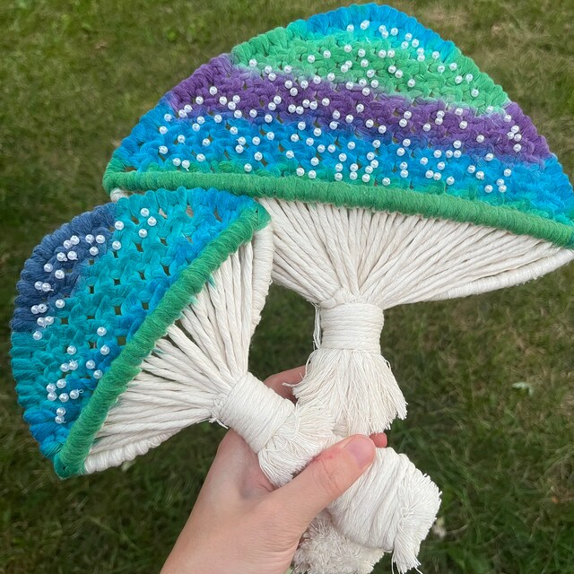 Mushroom Frame / 3D Macrame Mushroom/ DIY Magic Mushroom